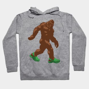 Bigfoot Wearing Crocs Hoodie